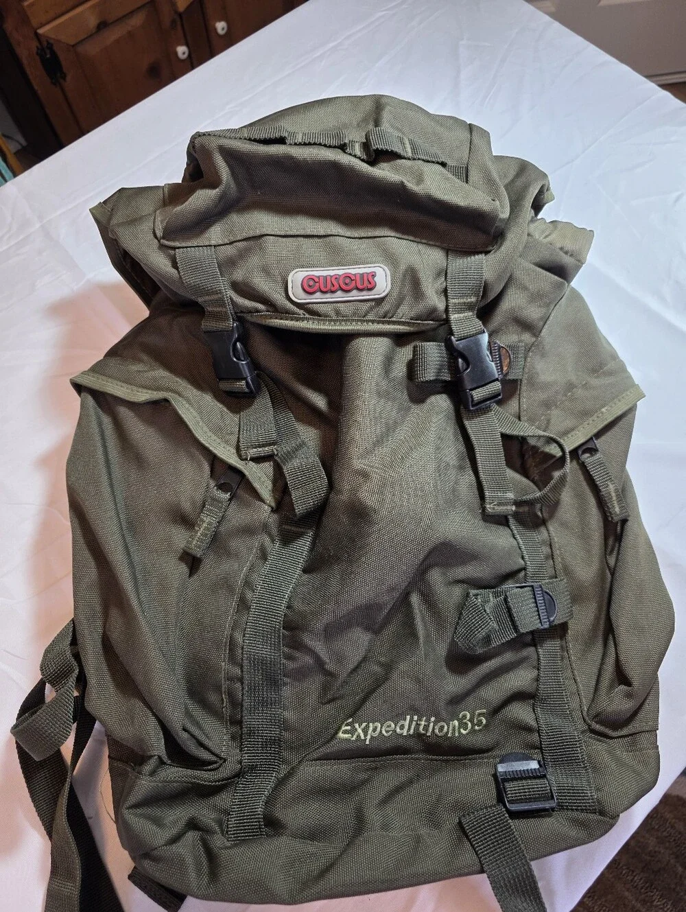 Cuscus Expedition 35 Olive Green Men's Tactical Military Style Explorer Backpack